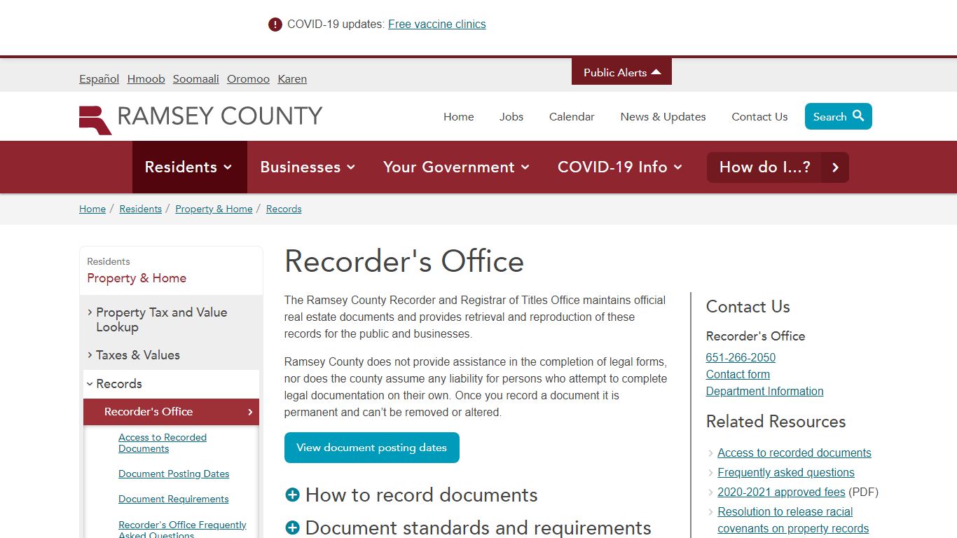 Recorder's Office | Ramsey County